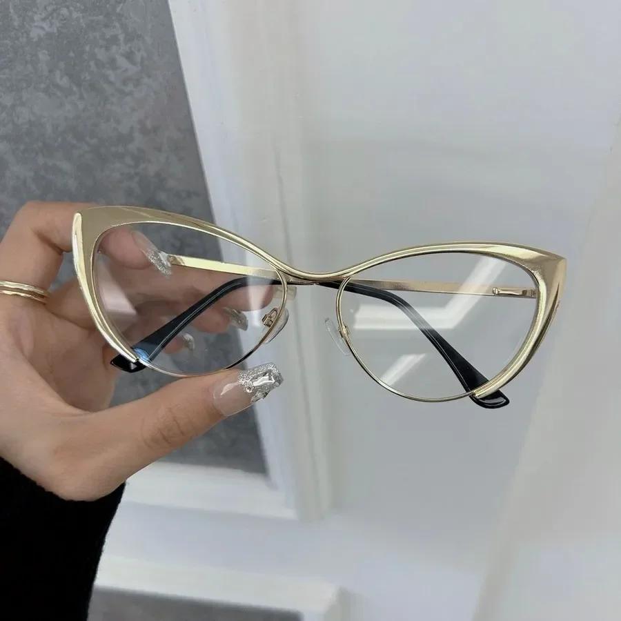 Casual Cat Eye Designer Sunglasses Women Men Metal Frame Luxury Sun Glasses Female Male Brand Fashion Retro