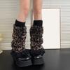 Women Furs Leg Warmer Winter Furry Long Boot Cuffs Fuzzy Shoe Cover Party Costume for Holiday Festival Performances Play