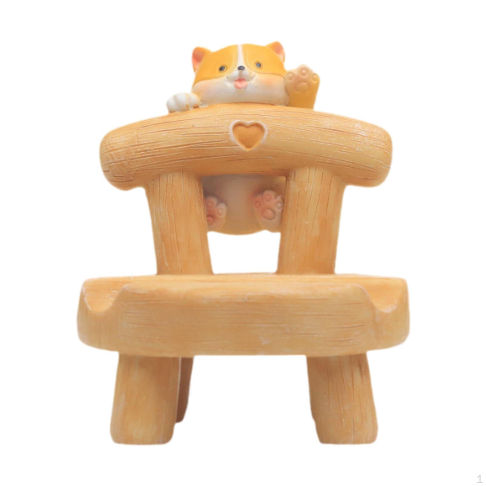 

Phone Stand Cellphone Holder Desk Resein Portable Animal Gift Accessor Cute Home Decor Dog