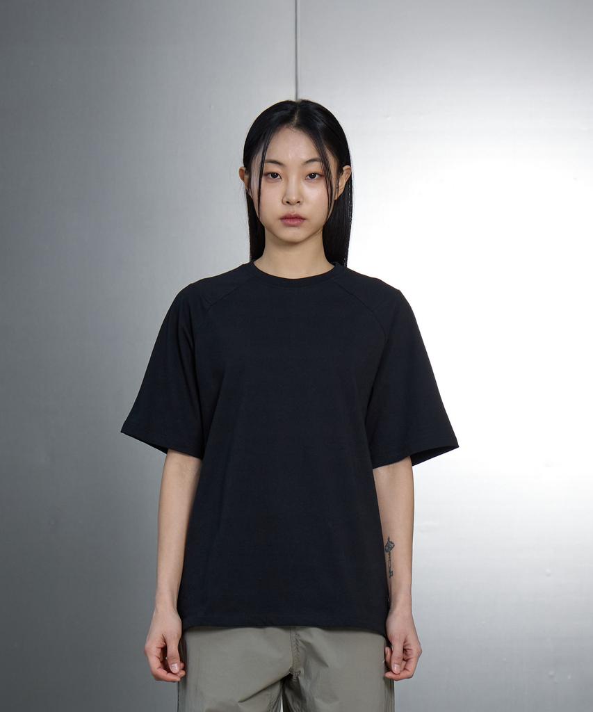 Goyoweeo Segment Cotton 1/2 T-Shirt (Black)