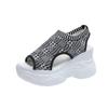 Fashion Comemore Women Sport Sandals Mesh Casual Ladies Wedge Shoes 2025 Platform Slip-On Female Sandalias Soft Thick Bottom White Mujer