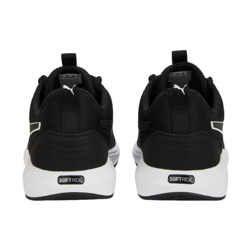 Puma Unisex Black White Softride Cruise 2 Low Top Running Shoes 378209-01