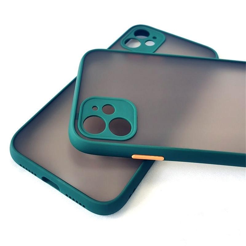 

Защитная пленка для объектива, противоударный матовый прозрачный жесткий чехол для iPhone 14 13 Pro Max 12 11 MiNi XR XS X 7 8 Plus SE, роскошный мягкий чехол iPhone 11 зелёный