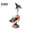 Halloween Goose Outfit 1 Set Outfit, Lawn Festive Clothes with Pumpkin Spider Pointed Costume for Yard Display Hat, Porch 23 Inch Statue Outdoor
