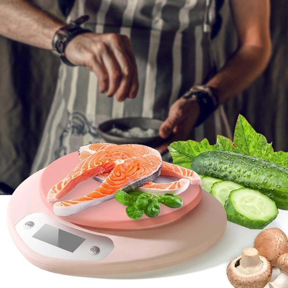 Heart-shaped Kitchen Scale Pink Food Balance Measuring Weight In Grams Portable Electronic Scales Baking Tools