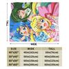 M-Mermaid Melody Pichi Pichi PitchS Super Warm Blanket Camping Plush Throw Blanket Bedroom Flannel Bedspread Sofa Bed Cover