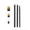 LASHIDOL Concealer Brush Set Rounded Set Large Makeup Brush Set Fits Skin Perfectly and Spreads Smoothly Set Black Concealer - Flat, Tip, Ultra-Thin