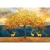 Golden Wooden Jigsaw Puzzle Wealth Tree 1000 Pieces, Popular Korean Puzzle