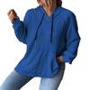 2025 Autumn/Winter Women's Plus Size Jacquard Loose Hooded Sweatshirt