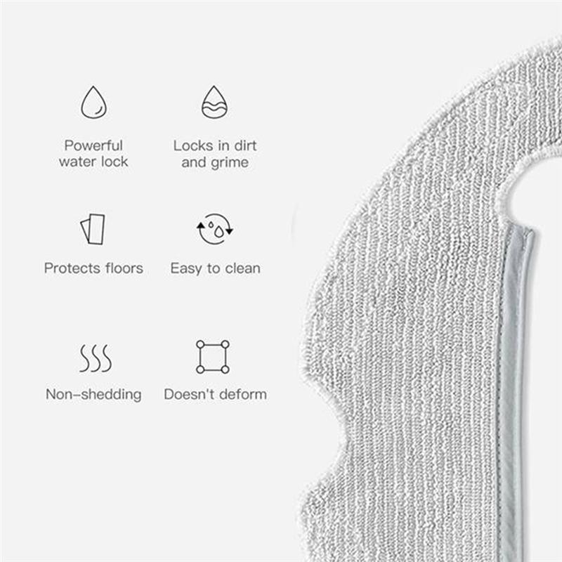 A84E-For Xiaomi Robot Vacuum Cleaner Mop Cloths Rag Dust Bag Replacement Spare Parts Set