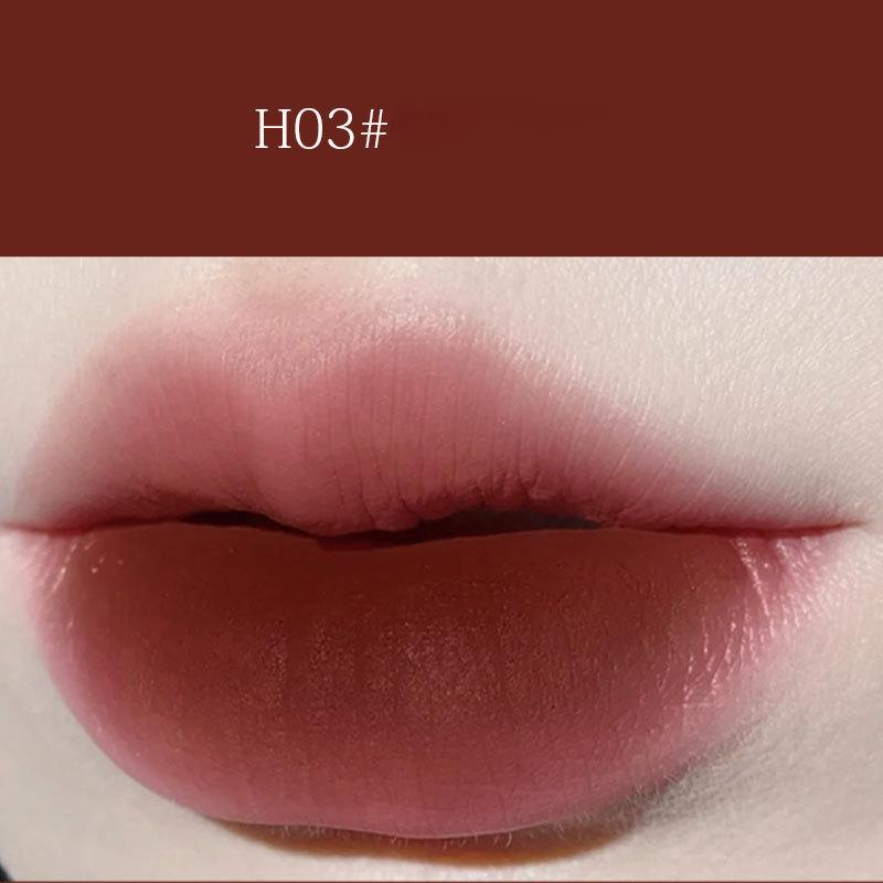 

HER ORANGE ~ Tinted Diary Lip Mud Cream Бархатная матовая глазурь для губ Матовая помада с молоком, чайными бобами и песком H03