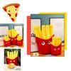 Adorable And Comfortably Plush Cute French Fries Stuffed Toy And Pizza Cushion