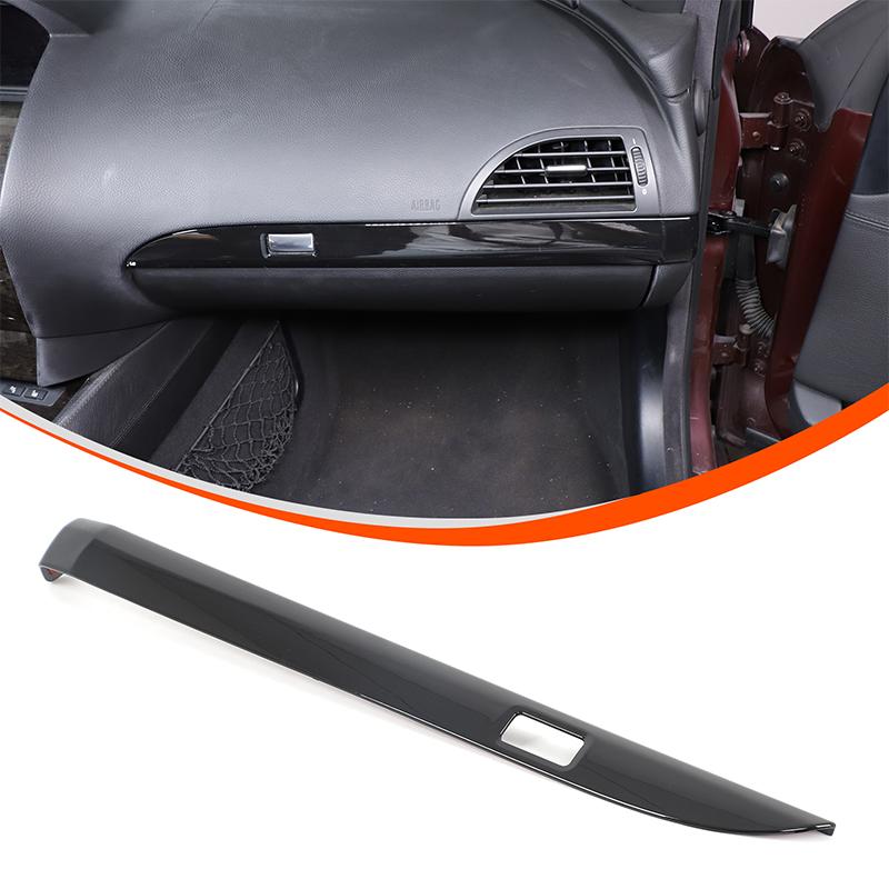ABS Glossy black For BMW 6 Series E63 E64 2004-2009 Car Front passenger dashboard decorative sticker car interior accessories