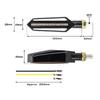 Universal Motorcycle Turn Signals LED Light 12V 10mm Flowing Water 24LED Blinker Light with Built-in Relay Flashing Indicator