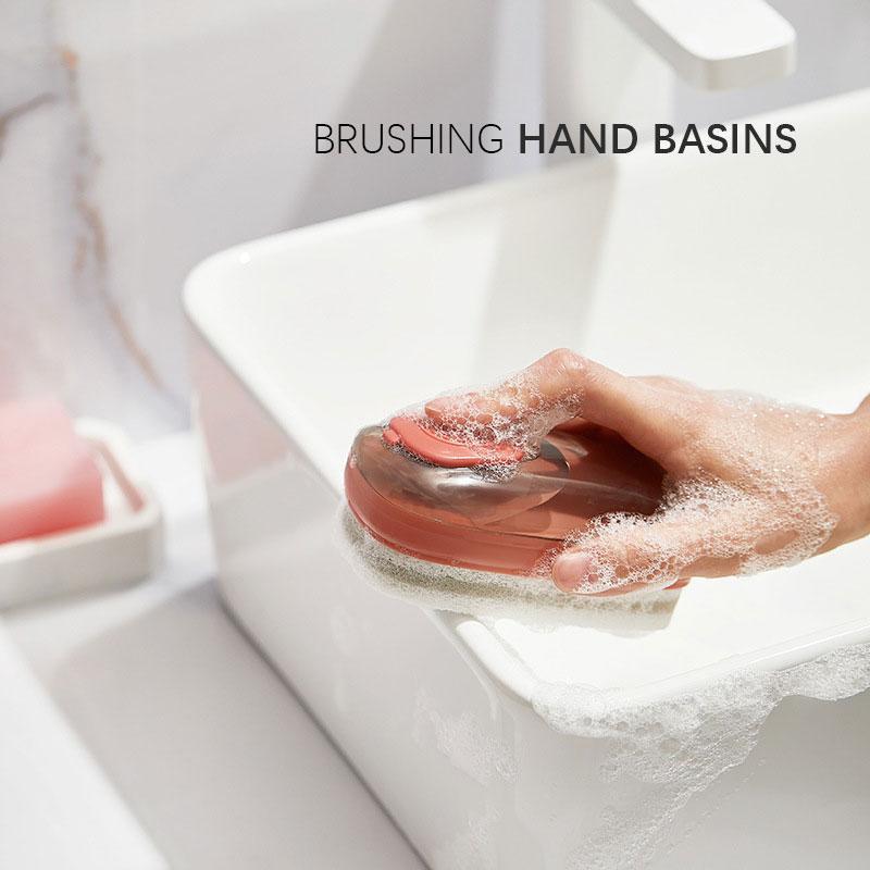 Multifunctional Cleaning Brush, Portable Plastic Clothes Shoes,Hydraulic Laundry Brush,Hands Cleaning Brush,Kitchen and Bathroom