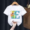 Anime Pokemons Tshirts for Children Pikachu Cartoon Letter Printed Shortsleeved Top Boys Girls Summer Fashion Sports Tshirt