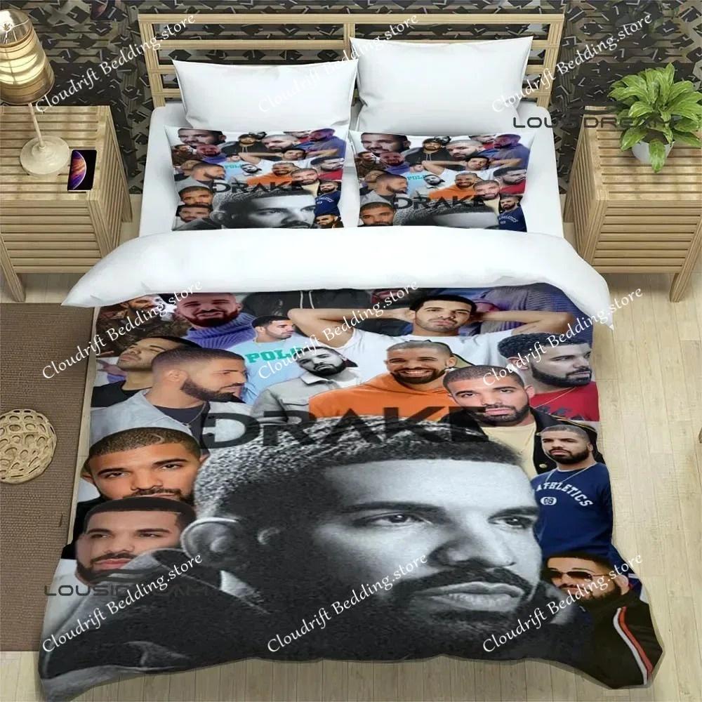 Rapper Drake 3D Printed Bedding Sets Exquisite Bed Supplies Set Duvet Cover Bed Comforter Set Bedding Set Luxury Birthday Gift