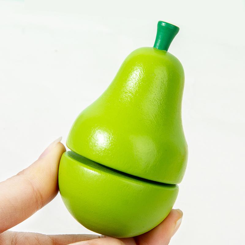 Simulação Cozinha Fingir Brinquedo De Madeira Jogo Clássico Montessori Brinquedo Educativo Para Crianças Presente Para Crianças Conjunto De Corte De Frutas E Vegetais