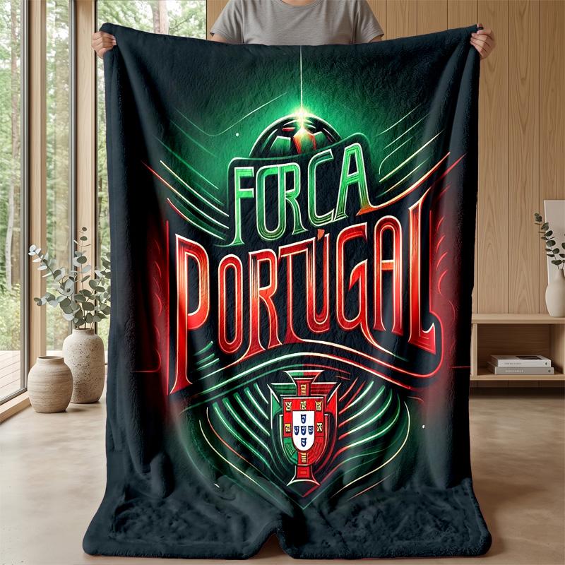 Portugal-Themen-Decke Weiche Flanelldecke Plüsch-Überwurf Gemütliche Sofa-Bett-Decke für Heimdekoration
