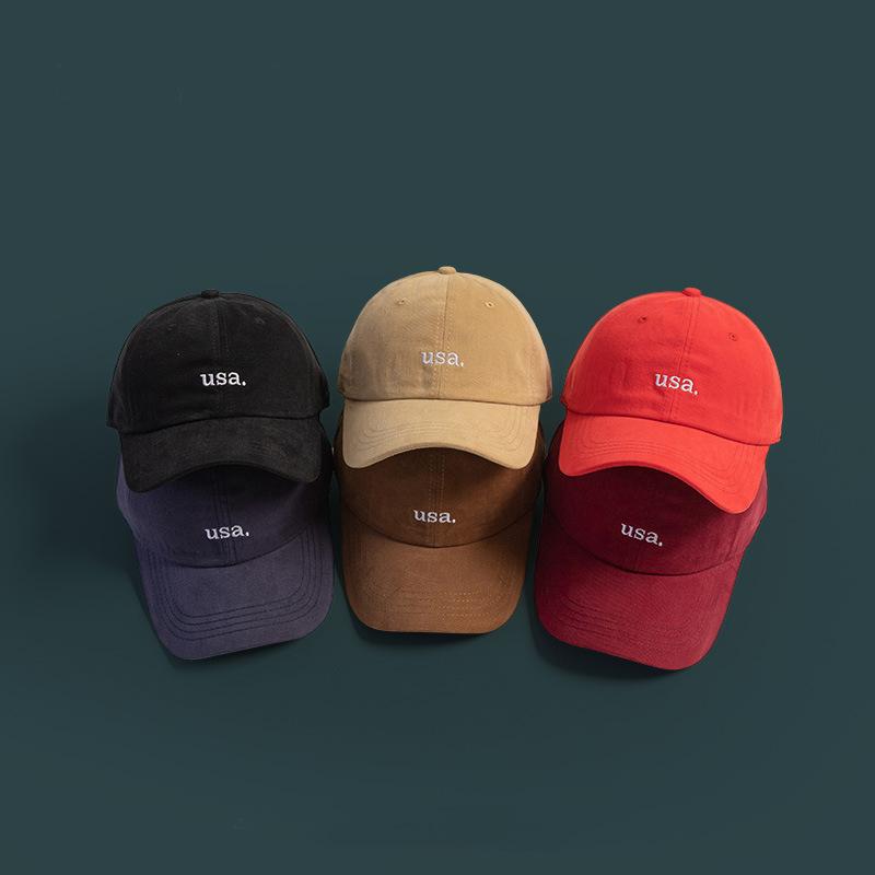 High quality Hat for Men and Women Embroidered Soft Top Baseball Cap Korean Version Versatile Street Student Couple Baseball Cap Showing Small Face