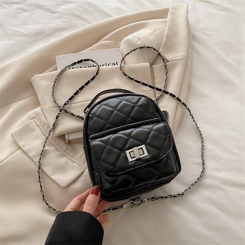 Xiaoxiangfeng Backpack Women's 2025 New Trendy Fashion Backpack High Value Chain Bucket Bag Travel Bag