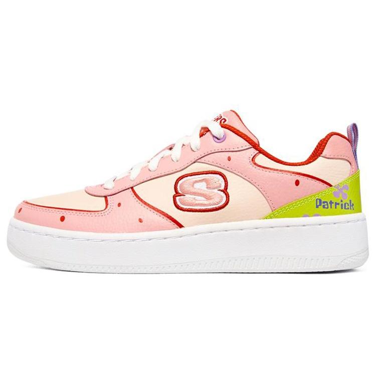(WMNS) Skechers x Spongebob Sport Court 92 Pink Green White Women s 896111-PNK EU 36.5