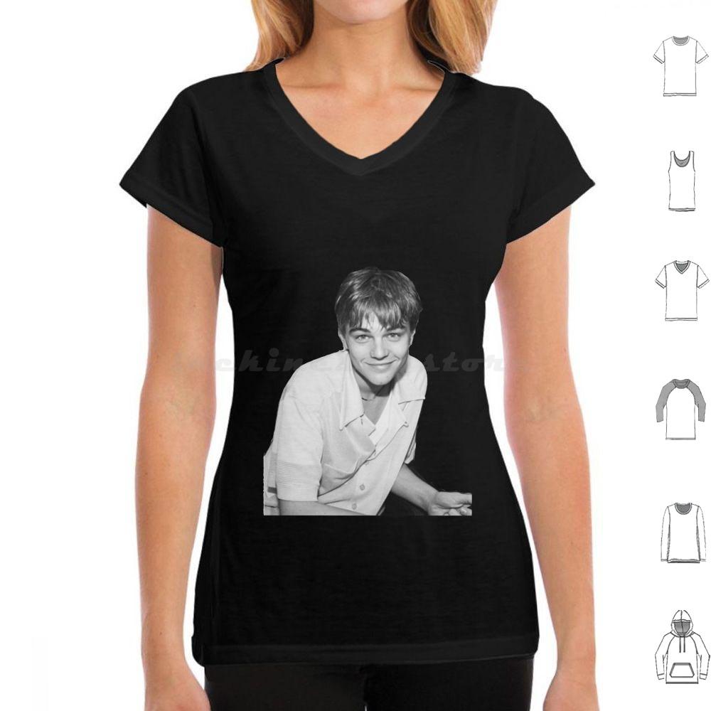 Young Leonardo Dicaprio Smile T Shirt Cotton Men Women DIY Print Leonardo Dicaprio Leonardo Leo Young Leo Titanic Dicaprio 90s