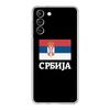 Serbien Flagge Transparente Handyhülle Für Samsung Galaxy S23 S22 5G S20 Ultra S21 FE 5G S10E S9 S8 S10 Plus Weiche Stoßfeste Rückseite
