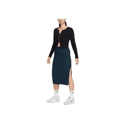 Solid Color Breathable Fashion Casual Long Skirt Women Skirts Dark-Green FQ1637-478