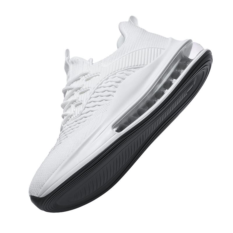 Large size men's casual sports shoes Fashion thick sole flying mesh breathable men's shoes Light running shoes men's sneakers