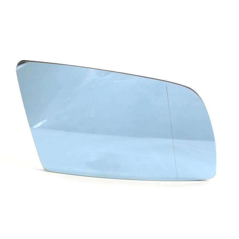 For 03-07 BMW 5 Series E60 E61 Car Reverse Lens Heating Rearview Lens Blue Mirror Replacement