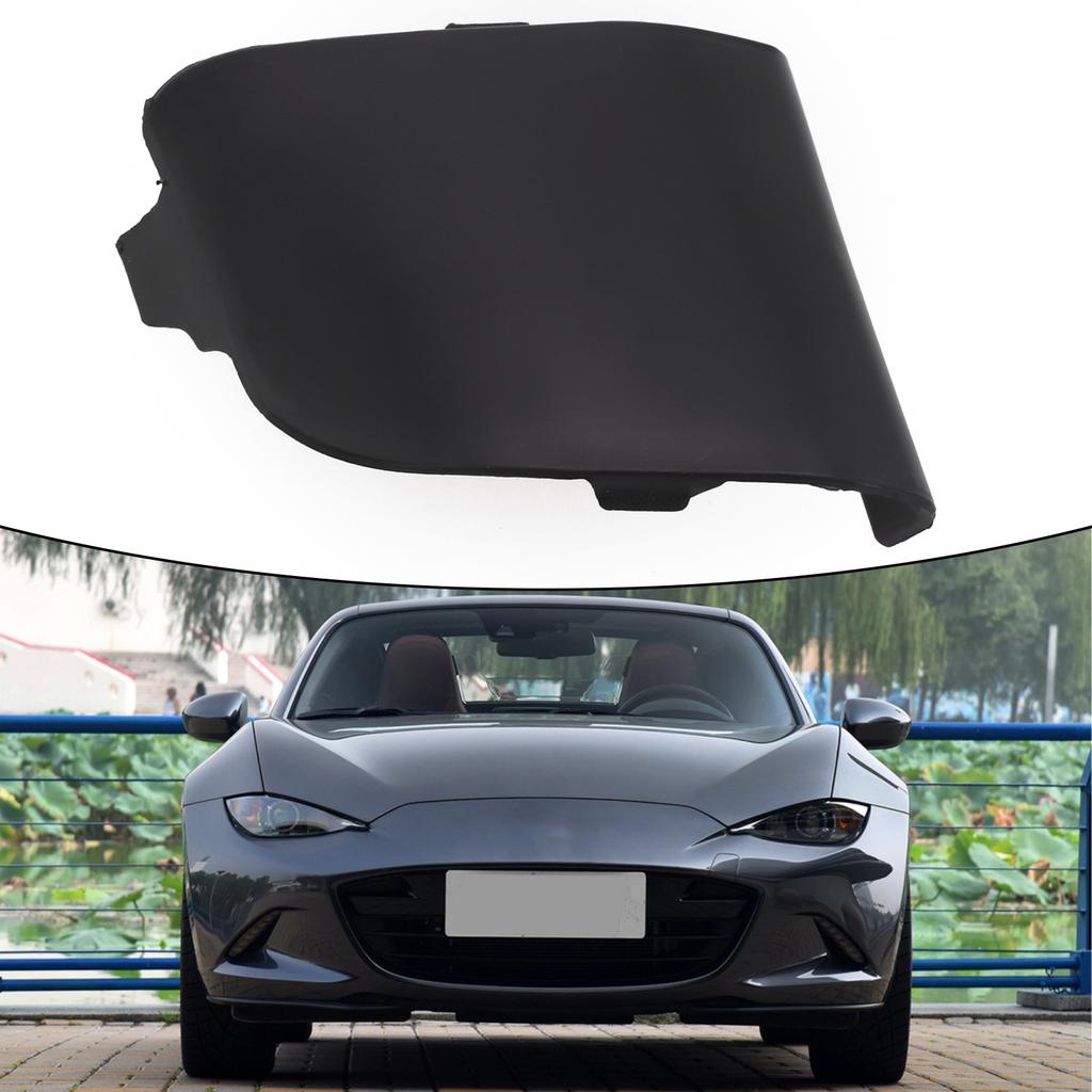Unpainted/black Hook Eye Cover For Miata 2016-2021 Front Bumper