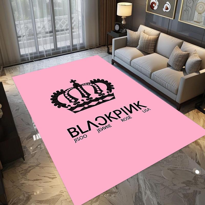 Black Pink Domination carpet Suitable for all seasons floor mats Fashion Office chair cushion Art