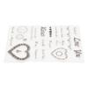 Clear Stamps with Die Mold  Combination Recyclable Clear Imprint Card Making Stamps for Scrapbook