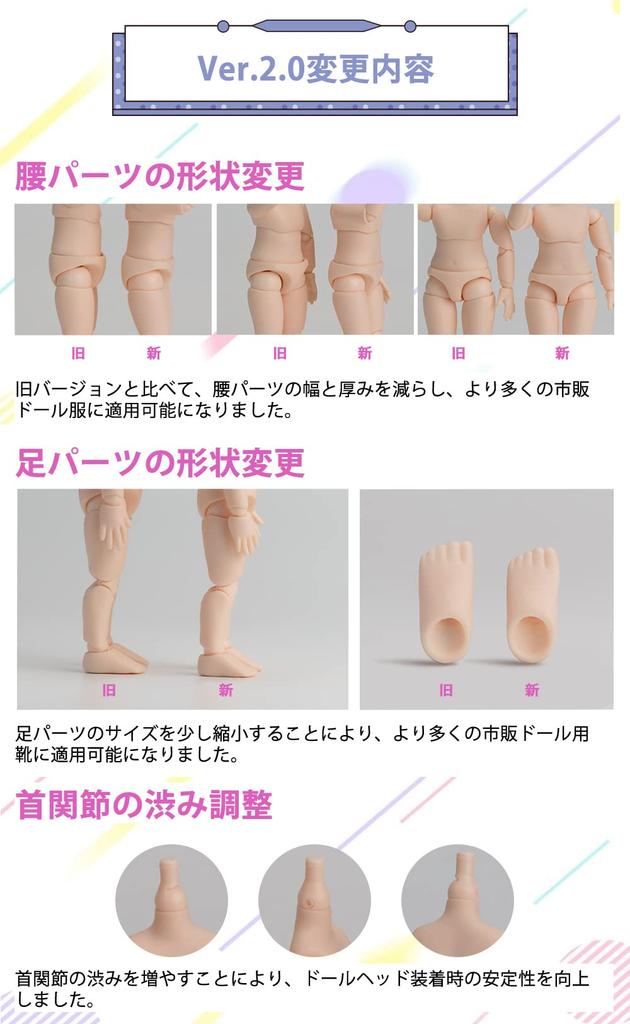 PICCODO BODY9 Deformed Doll Body PIC D001N2 Natural VER.2.0