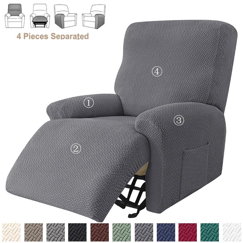 

1Seater Jacquard Split Recliner Chair Cover Elastic Armchair Chair Cover Non-Slip Relax Single Sofa Slipcovers for Living Room