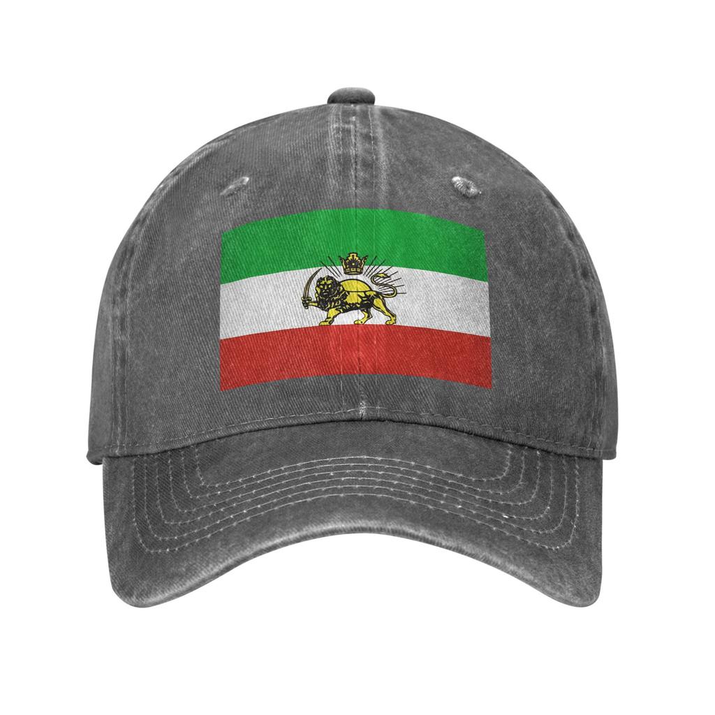 Baseball Cap Flag Of Persia Summer Y2k Funny Trucker Hat Couple Women Print Outdoor Gym Sun-Proof Baseball Caps
