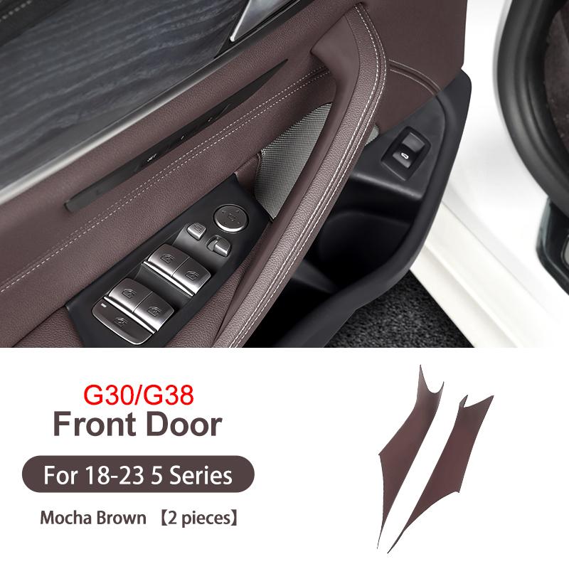 2025 Chaud 2PCS Poignée de tirage intérieure de porte de voiture Panneau de tirage Garnitures de protection Accessoires Auto Convient Pour BMW Série 5 G30 G38 2018-2023 Auto Acc