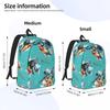 Zaino con Motivo Martin Pescatore Daypack Grande Capacità Ragazzi Ragazze Borsa per Libri Borsa Scolastica Borse a Spalla per Uomini Donne