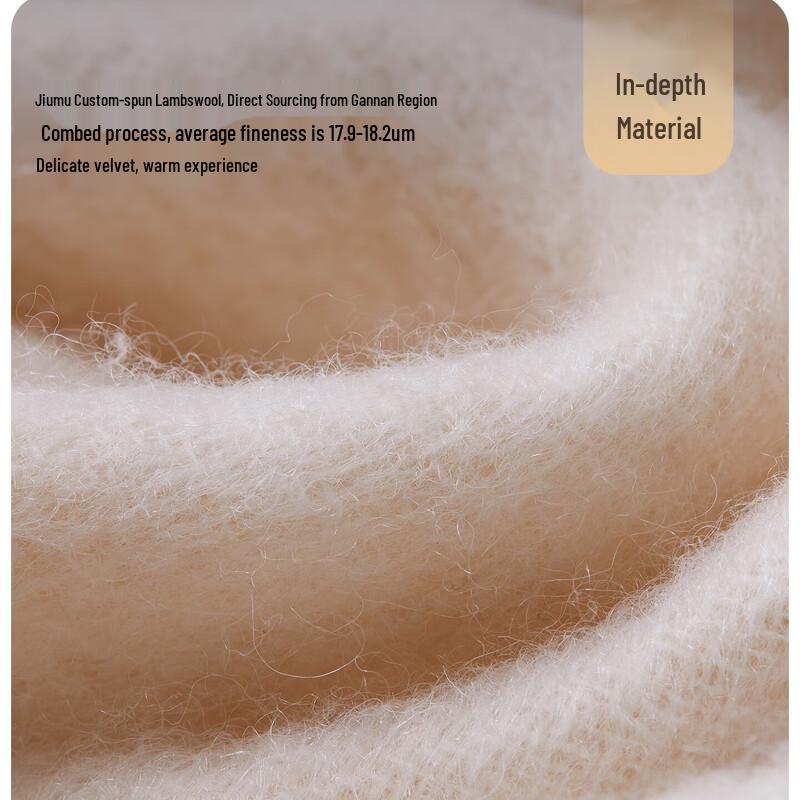 JIUMU Women's Pure Wool Embroidered Shawl Scarf