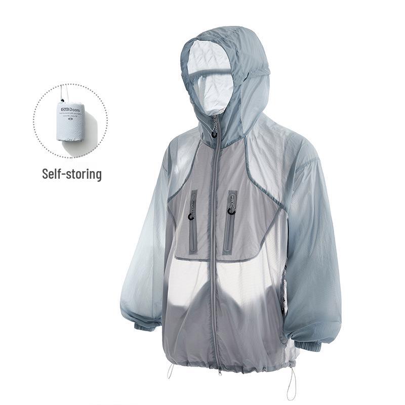 Men's UPF100+ Ice Silk Sun Protection Jacket - Cooling & Anti-UV Summer Wear.
