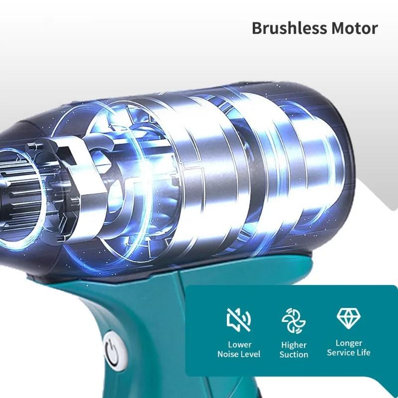 Brushless Electric Turbo Blower Jet Fan 4 Gears Violent Car Dryer Handheld Dust Air Gun Blowing for Makita 18V Battery