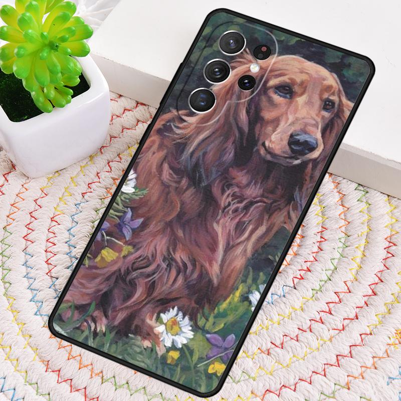 Cute Dachshund Dog Phone Case for Samsung Galaxy Note 10 Pro S26 Ultra S23 S24 FE S25 S21 S22 PLUS Shockproof Cove