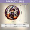 2D Flat Halloween Acrylic Vibrant Fox Wearing Witch Costume Ornaments, Suitable for Holiday Home Decoration,