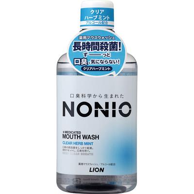 NONIO (Nonio) Mundwasser Klares Kräuter-Minz-Mundwasser 600ml (Quasi-Droge) Vorbeugung von Mundgeruch 20 Sekunden mit Wasser spülen und ausspucken. Nach dem