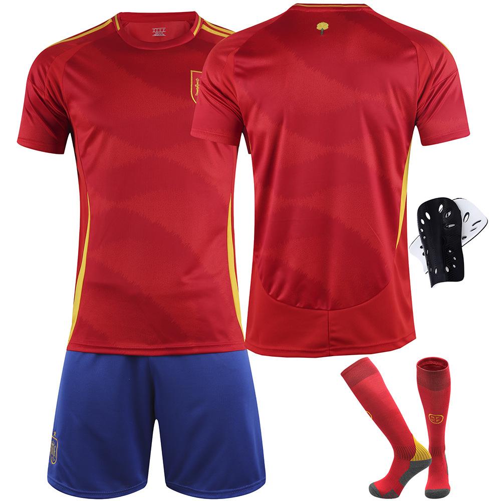2024 European Cup Spain Home Jersey No. 9 Garvey 20 Pedri 7 Morata 10 Yamal Football Jersey