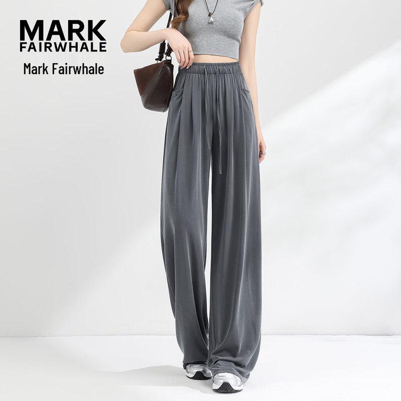Mark Fairwhale Women s Wide-Leg Ice Silk Trousers S