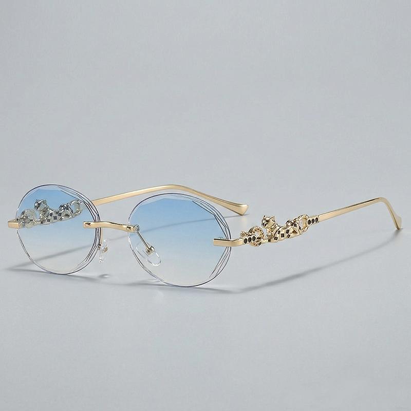 New Fashion Brand Luxury Designer 2026 Sunglasses Women Leopard Round Vintage Cute Shades Glasses Elegant Trendy Top Sunglasses