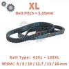 XL Belt Model 42XL To 130XL XL Timing Belt Tooth Pitch 5.08mm XL Rubber Belt Width 6/8/10/12.7/15/20mm for CNC Synchronous Belt