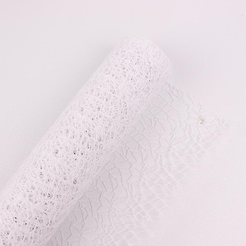 

Новая жаккардовая сетка для упаковки букетов – Ажурный цветочный упаковочный материал для свежих цветов Width: 50 cm, Length: 5 yards